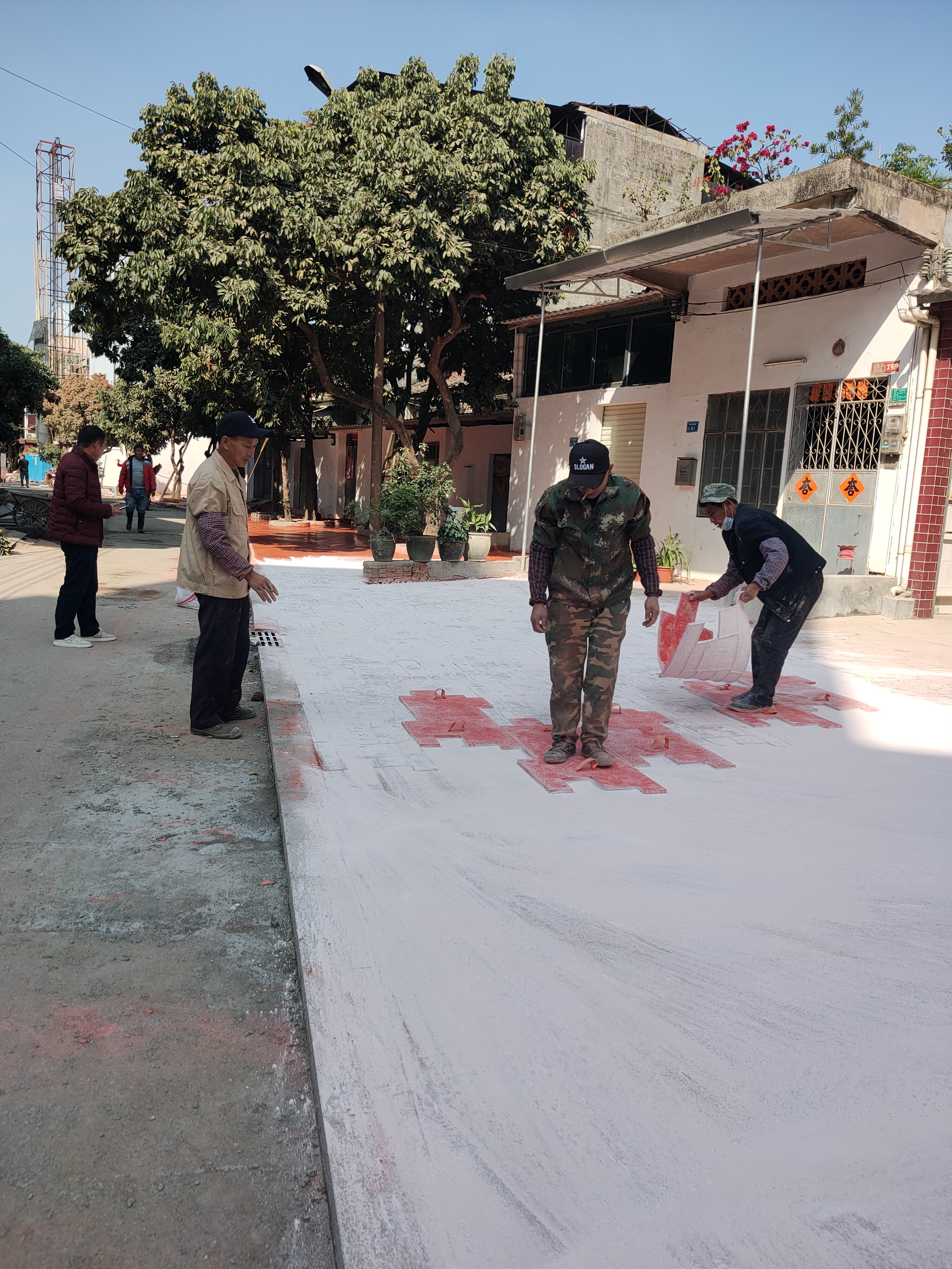 压模地坪压模中